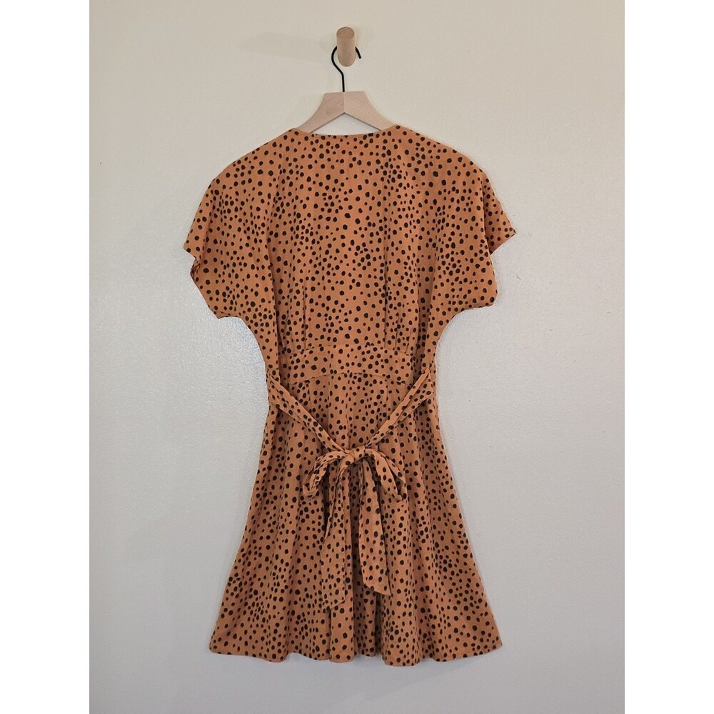Marine Layer Camilla Cheetah Print A-Line Mini Dress Size M Tencell Lyocell - Picture 7 of 13